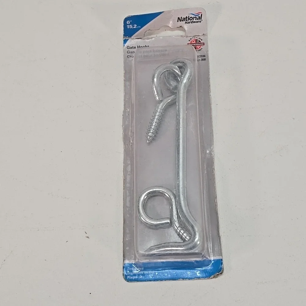 National Hardware Gate Hook N122-358 Zinc Plated